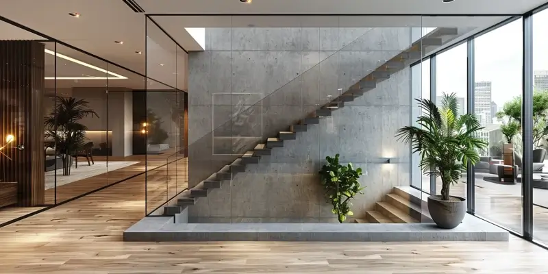 Balustrady szklane zewnętrzne Warszawa