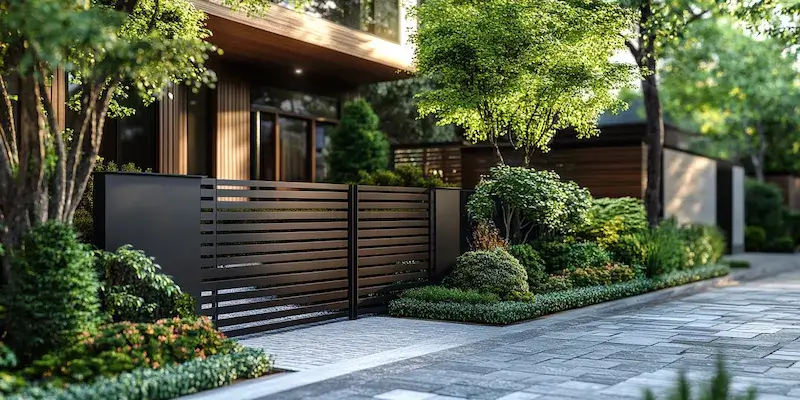 Polnische Metallzäune