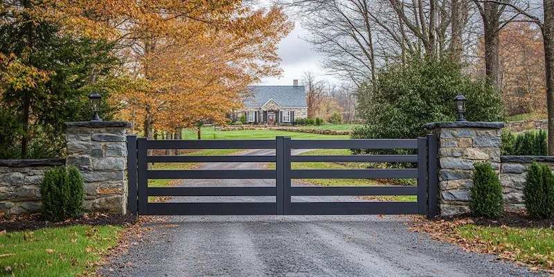 Metalzaune aus Polen