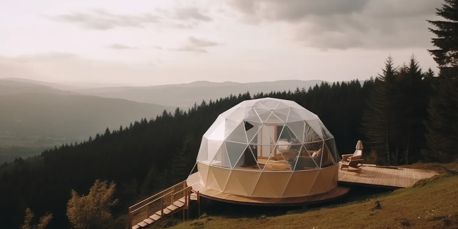 Namiot sferyczny glamping 
