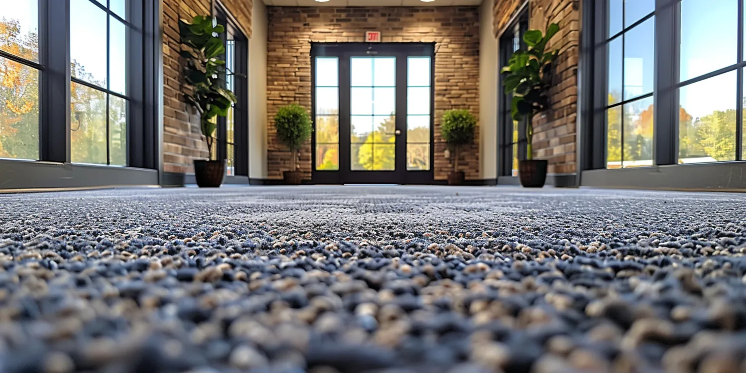 Wszechobecne plamy na wykładzinie biurowej